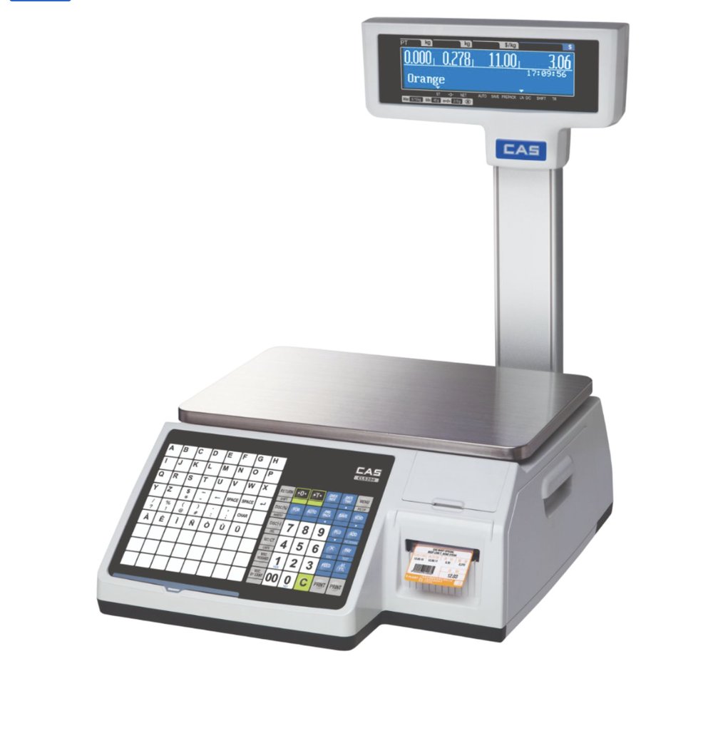 Label printing and billing scale